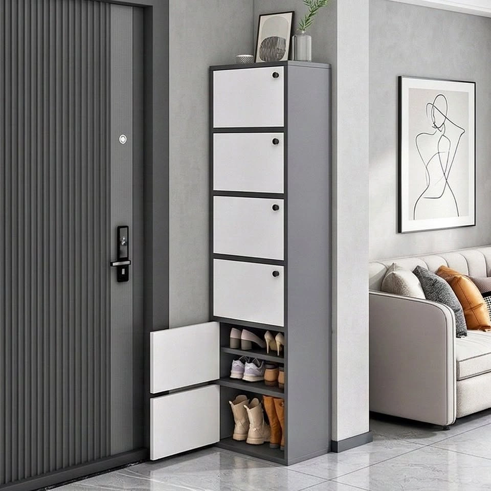 Zhtao Floor Shoe Cabinet – Multi-Layer Storage Solution