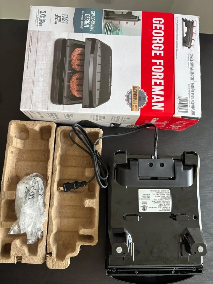 George Foreman 2-Serving Compact Indoor Grill & Panini Press - photo 3