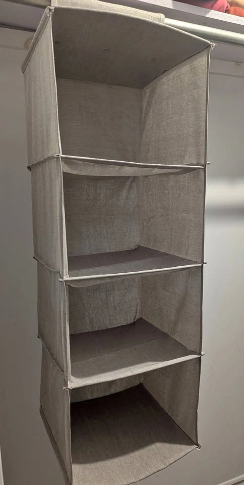 Mainstays fabric 4-shelf closet organizer