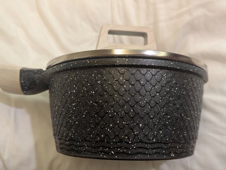 Imperial Granite Non-Stick Sauce pan with Glass Lid, 1.5L - photo 3