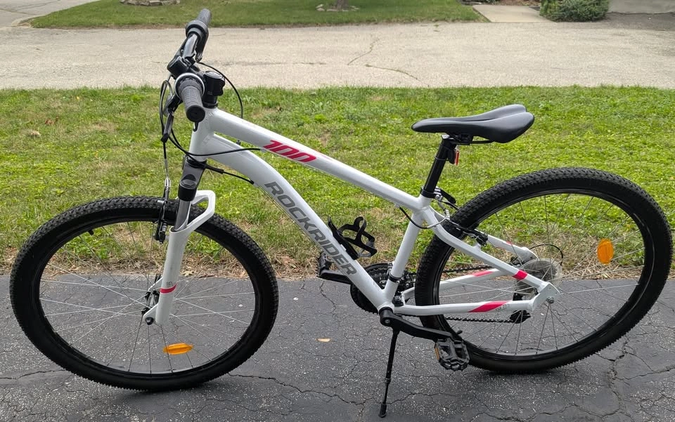 Decathlon ROCKRIDER ST100 27.5-inch mountain bike - white, size - photo 3