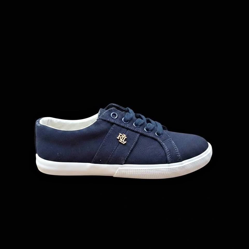 Lauren Ralph Lauren Navy Canvas Sneakers