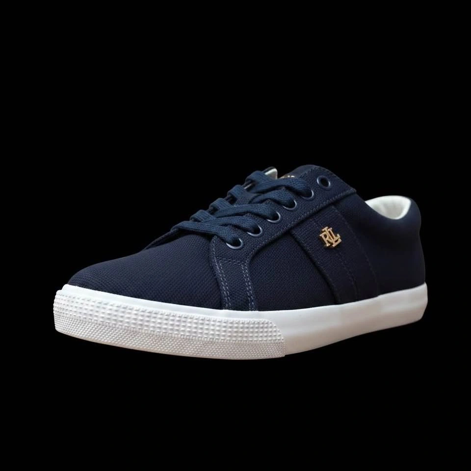 Lauren Ralph Lauren Navy Canvas Sneakers - photo 2