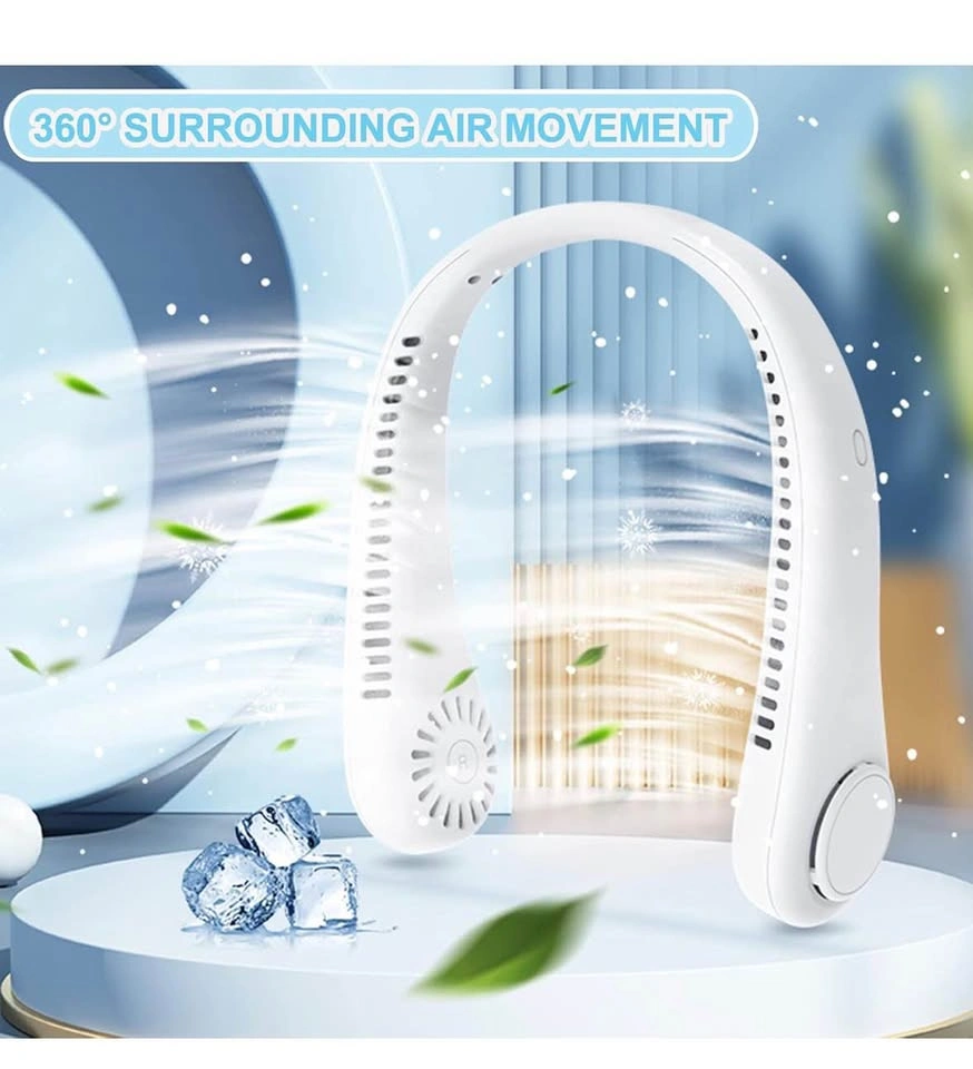Portable Neck Fan Upgraded, USB Rechargeable Bladeless Fan - photo 2