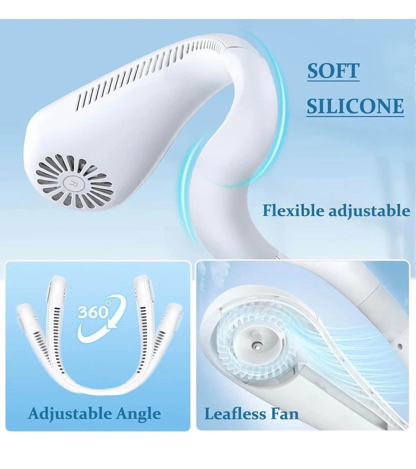 Portable Neck Fan Upgraded, USB Rechargeable Bladeless Fan - photo 4