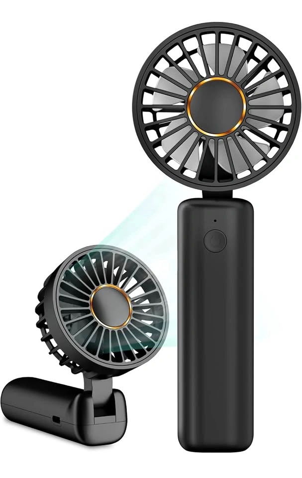 Handheld Mini Fan, Portable Fans 180° Foldable, Small Desk Fan