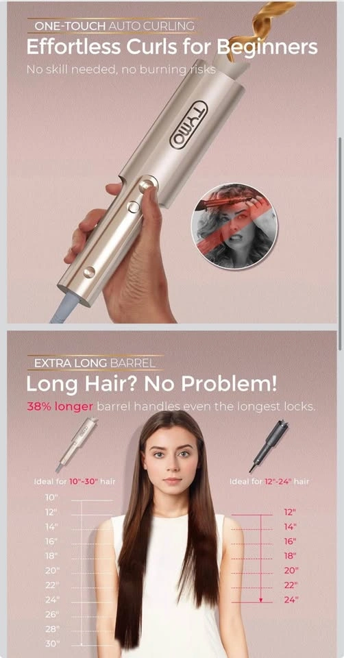 TYMO CurlPro Plus 1” Automatic Curling Iron - photo 2