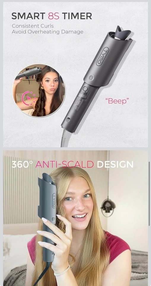 TYMO CURLPRO Automatic Curling Iron – 1" Rotating Curler - photo 4
