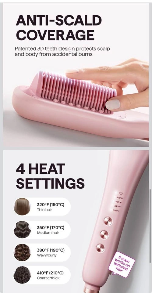 Wavytalk Steam Straightener, Steamline Pro 3 in 1 Brush - photo 4