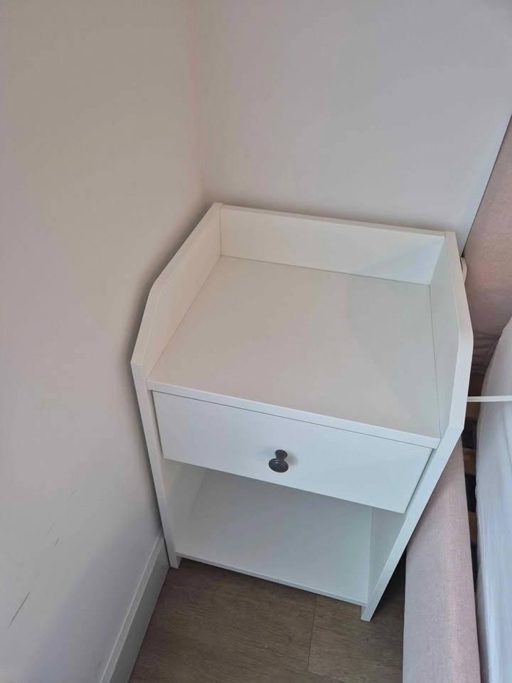 IKEA HAUGA Nightstand / Bedside Table - White - photo 2