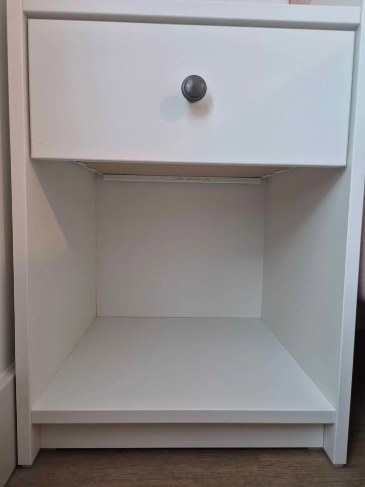 IKEA HAUGA Nightstand / Bedside Table - White - photo 5