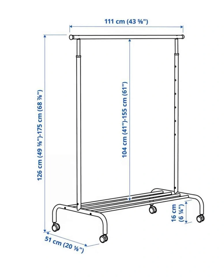IKEA RIGGA Clothes Rack - photo 2