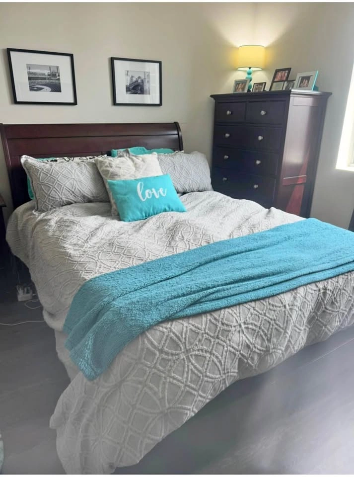 Free solid wood queen size headboard!