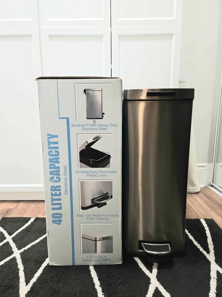 40 Liter Stainless Steel Step Trash Can - photo 5