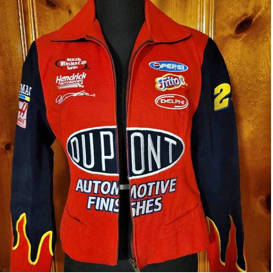 Vintage Jeff Gordon Racing Jacket Chase Authentics DuPont Womens