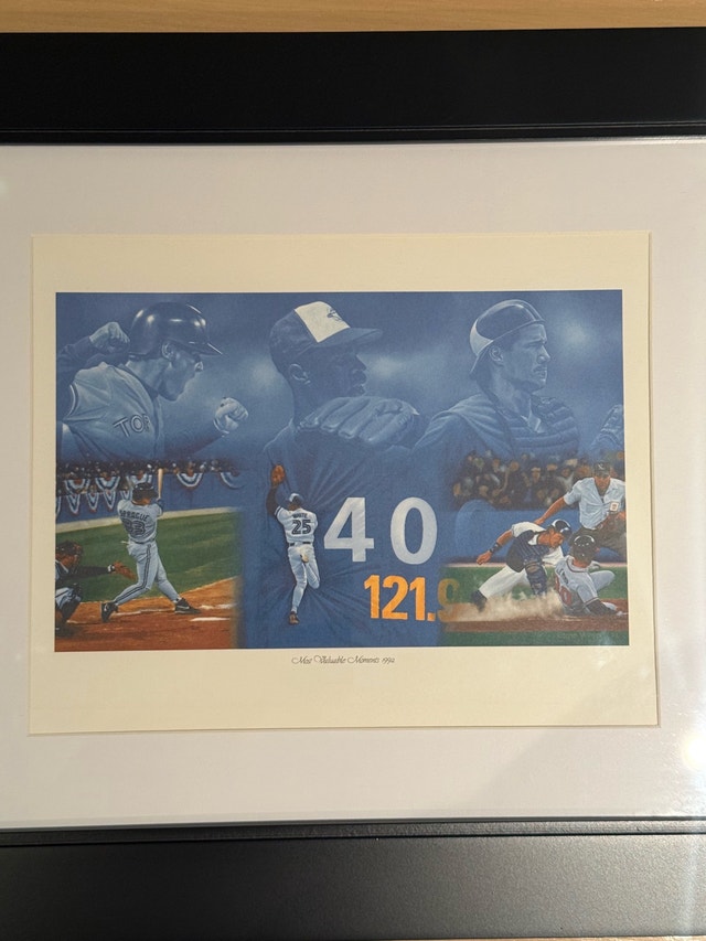 Toronto Blue Jays 1992 Most Valuable Moments Print - photo 2