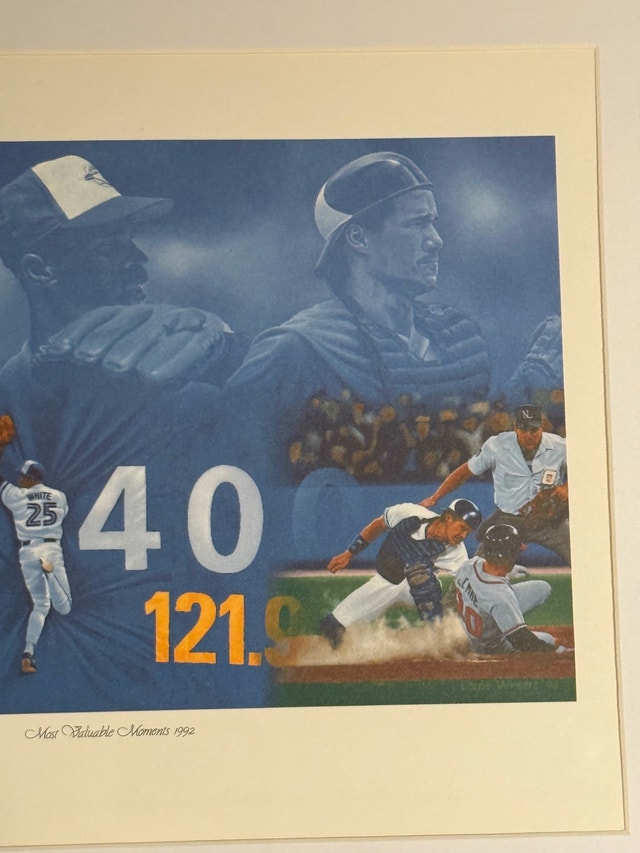 Toronto Blue Jays 1992 Most Valuable Moments Print - photo 3