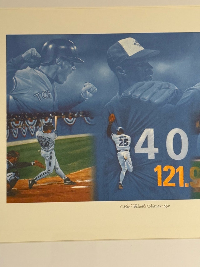 Toronto Blue Jays 1992 Most Valuable Moments Print - photo 4