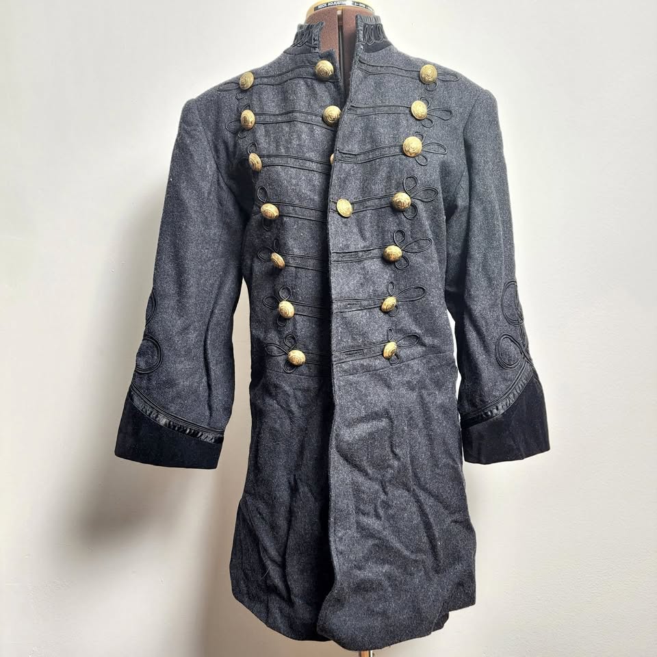Vintage Military style velvet wool jacket