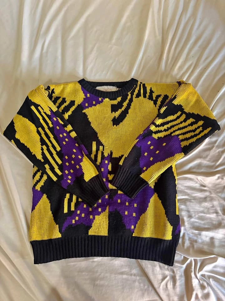 80’s patterned knit sweater