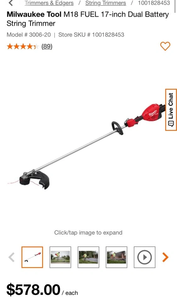 Milwaukee® Dual Battery String Trimmer - photo 2