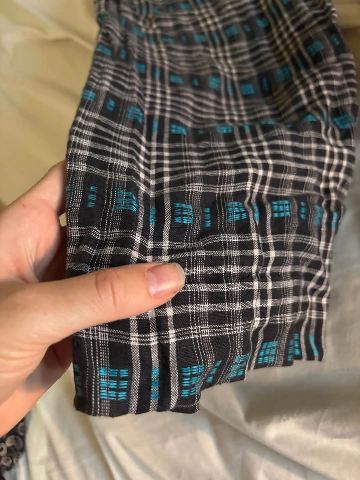 80’s linen patterned pants - photo 2