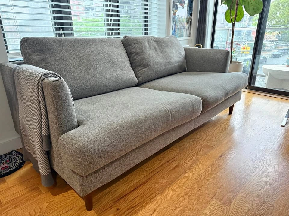 Light Grey Extra Wide Love Seat