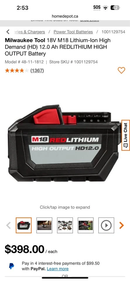 Milwaukee battery 18V (HD) 12.0 Ah - photo 4