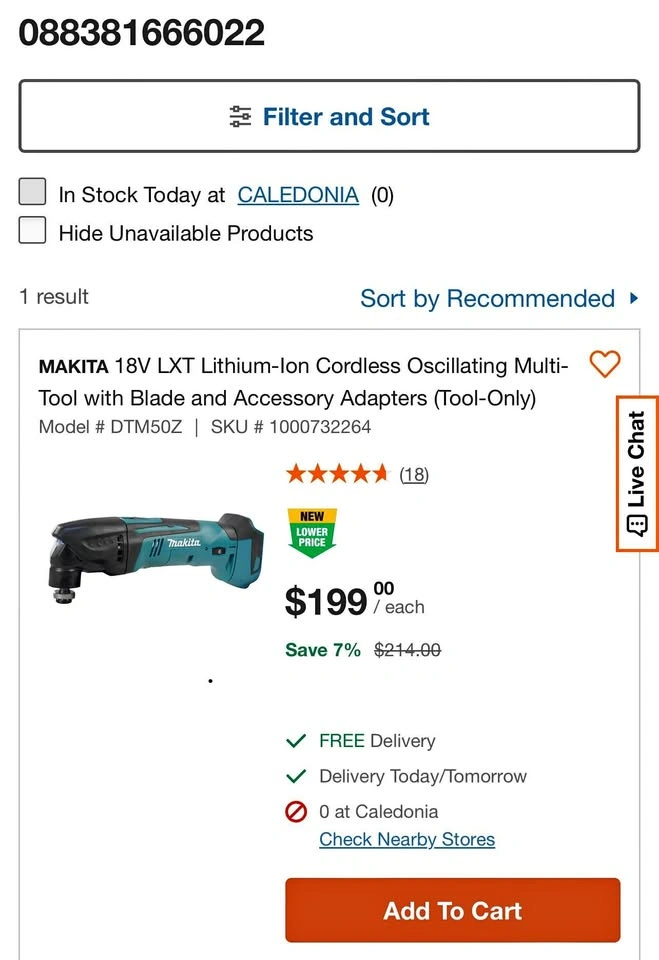 MAKITA 18V LXT Oscillating Multi-Tool with Blade and Accessory