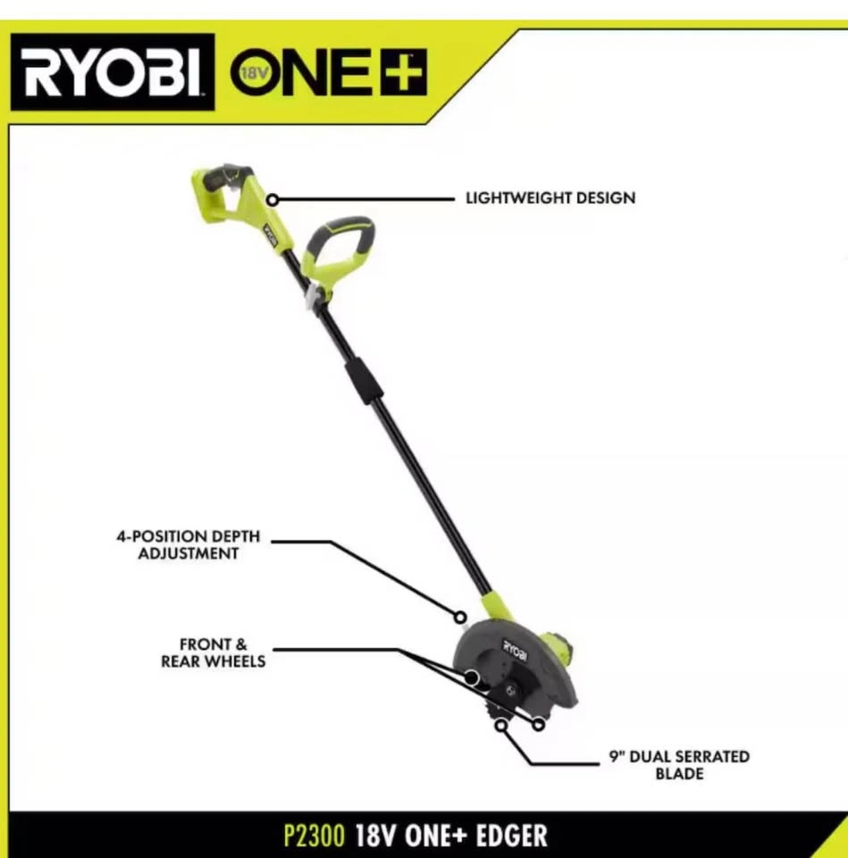 RYOBI Edger 18v (Tool Only) - photo 2