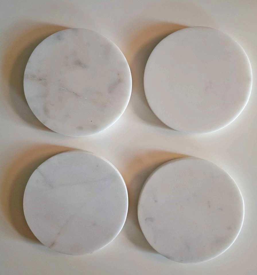 H&m home white Marble coasters
