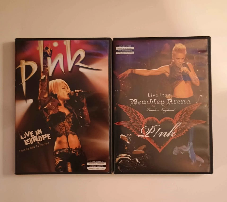 Pink live from Wembley arena dvd and live in Europe dvd set