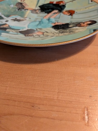Norman Rockwell Home From Camp Collector Plate 1990 COA 8.5" - photo 4
