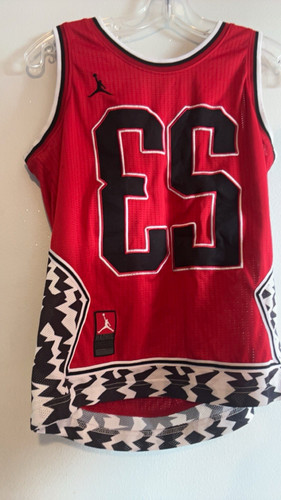 Jordan Michael #23 Men's S Basketball Jersey Red/Black/White