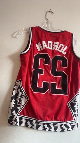 Jordan Michael #23 Men's S Basketball Jersey Red/Black/White - photo 2