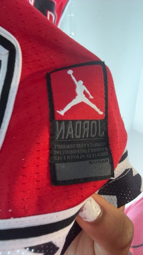 Jordan Michael #23 Men's S Basketball Jersey Red/Black/White - photo 3