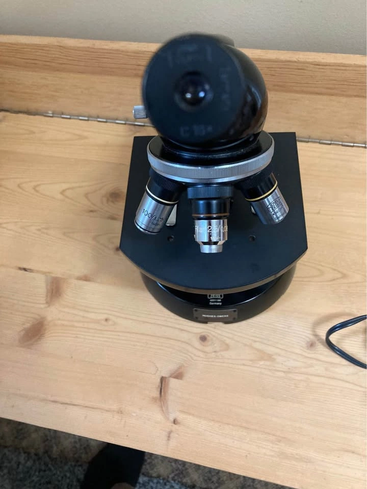 Vintage Carl Zeiss Hughes-Owens Monocular Microscope - photo 5