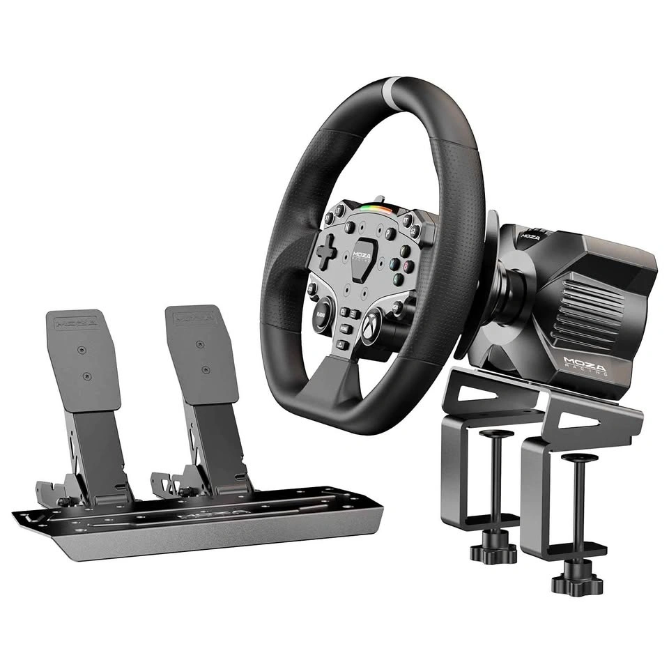 MOZA R3 Direct Drive Racing Setup – Wheel, Pedals, Shifter & Sta