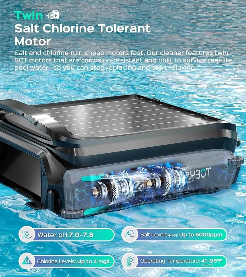 WYBOT F1 Solar Powered Robotic Pool Skimmer - photo 4