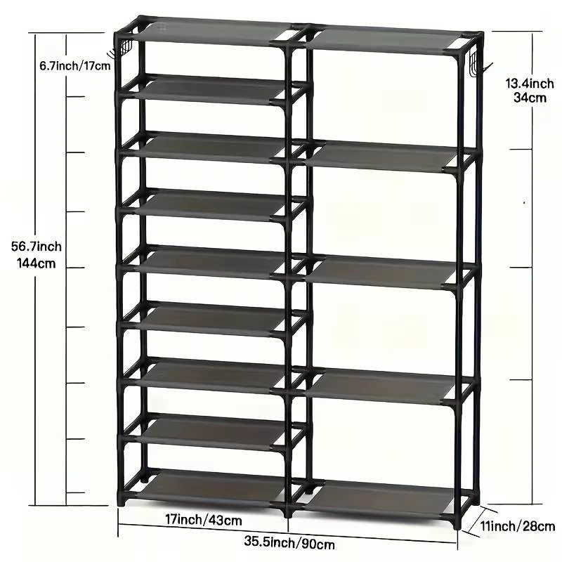 10-Tier Metal Shoe Rack - photo 3