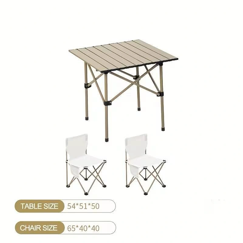 3-Piece Portable Folding Camping Table and Chair on sale - photo 4