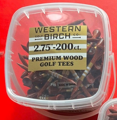 Western Birch 200 Count Golf Tees 2.75 Wooden Premium - photo 3