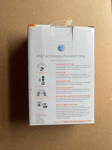 AT&T CL80103 Cordless Phone Expansion Handset - photo 2