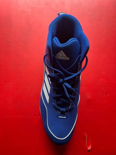 Adidas Icon 7 MD Baseball Cleats Men's Size 14 Blue White - photo 3