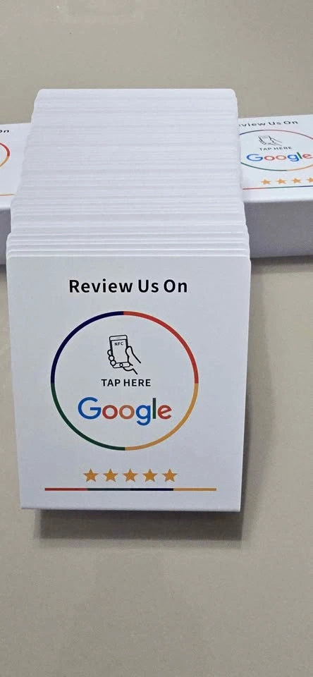 Google NFC review cards