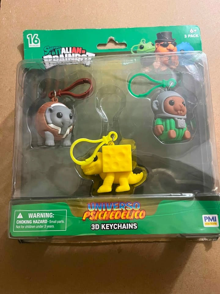 Italian Brainrot Universo Psicheoelico - 3 Pack 3d Key Chains - photo 3