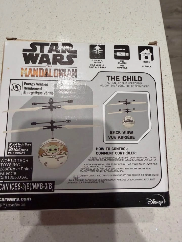 Star Wars The Mandalorian The Child Motion Sensing Helicopter - photo 2