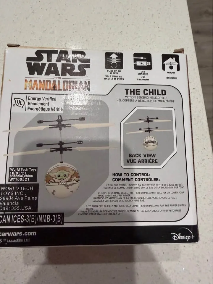 Star Wars The Mandalorian The Child Motion Sensing Helicopter - photo 2