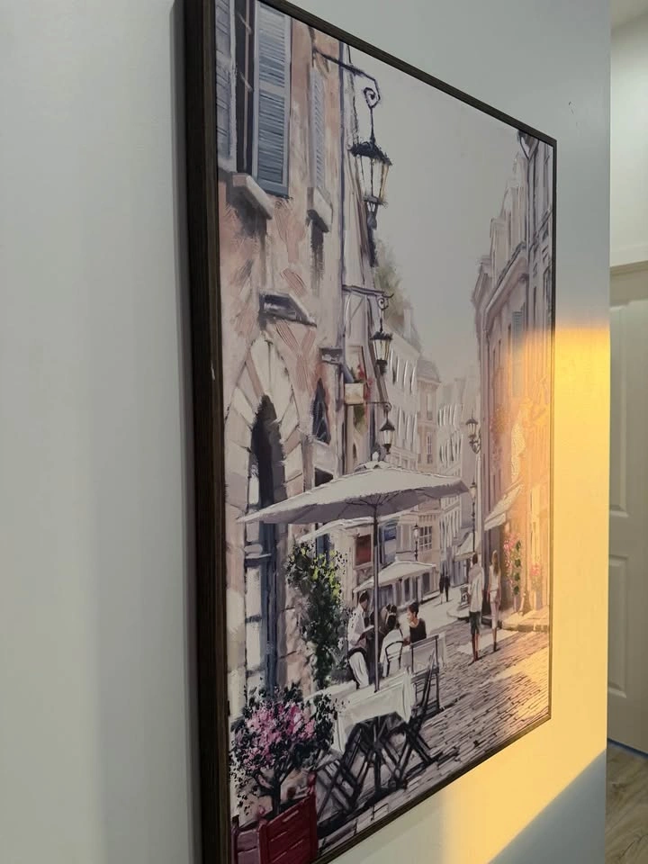 European Street Scene Framed Canvas Wall Art - photo 5