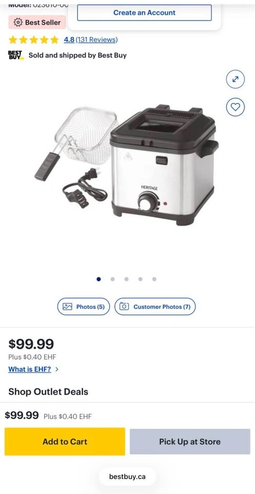 Heritage Deep Fryer brand new - photo 2
